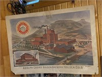 Adolph Coors Co Cardboard Poster