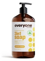 Everyone 3-in-1 Soap Coconut plus Lemon, 32 Ounce