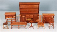 8pc. American Colonial Artisan Dollhouse Furniture