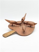 Folk Art Wooden Pecking Paddle Toy