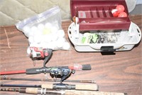 FISHING RODS,LURES,TACKLEBOX ! -E