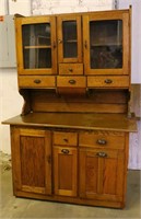 Hoosier Type Kitchen Cabinet. Copper Top