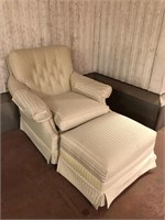 Arm Chair & Matching Ottoman