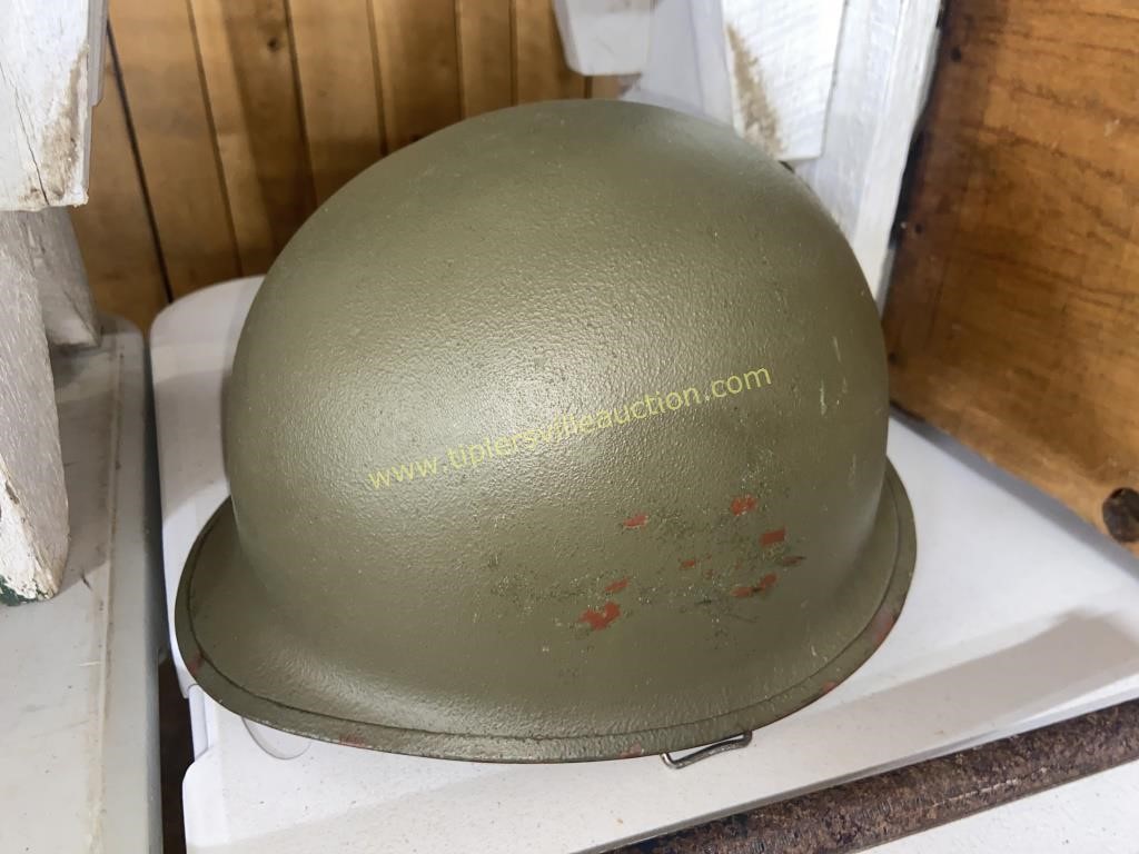 Metal army helmet