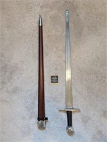 Life Size Wooden Scabbard/Décor Sword