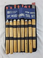 8 piece wood turning tool set