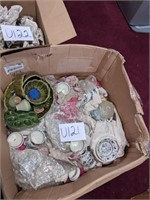 Big, heavy box of miscellaneous porcelain items