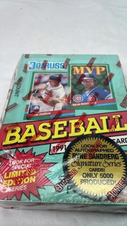 1991 Donruss Baseball Trading Card SEALED box