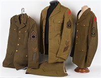 INTER WAR WWII US ARMY 6TH DIVISION UNIFORM GROUP