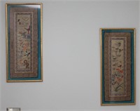lot to include 5 pieces of Asian Export artwork on