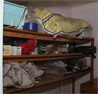 contents of walk in closet to include but not