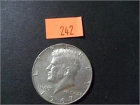 1967 40% Silver JFK Half Dollar= AU