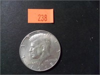 1968 40% Silver JFK Half Dollar= AU