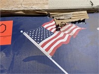 Pallet - (2)pc UNUSED Wall Mount US Flag Set