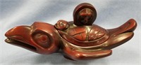 Canadian Haida potlatch bowl from resin