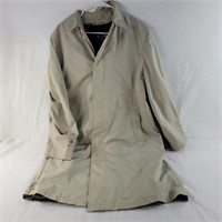 Bay mist trench coat w/ removable faux fur