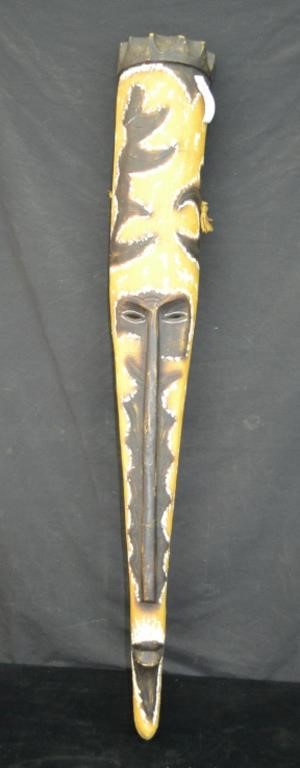 Tribal Art 51" Hand Carved / Painted Ceremony Mask