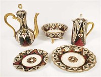 5 pieces of Austrian Alahambra china
