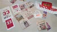Wisconsin Badgers Rose Bowl Newspapers, Towels