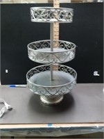 Three tiered cake stand.