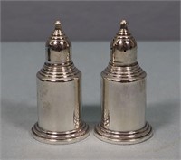 Pr. Empire Weighted Sterling Silver S&P Shakers
