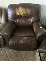 Brown Leather Recliner Chair