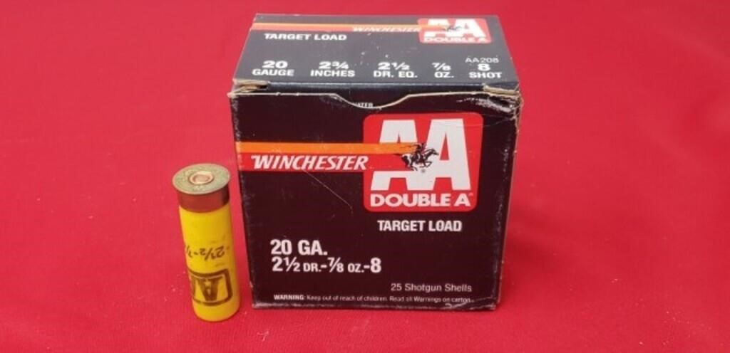 Winchester 20ga. 8shot 25 Round Ammo