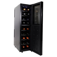 Koolatron 18 Bottle Slim Dual Zone Wine Cooler,...