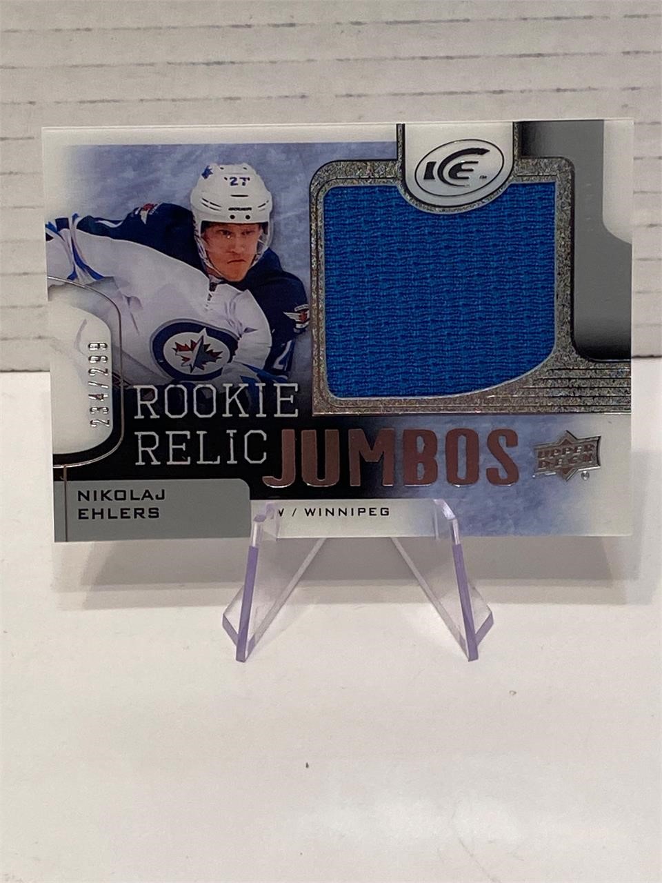 Nikolaj Ehlers ROOKIE Relics Numbered Card