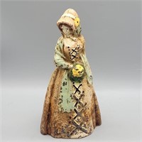 ANTIQUE CAST IRON SOUTHERN LADY DOOR STOP 6.5"