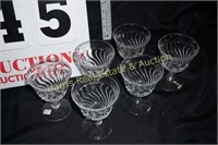 SET OF 6 FOSTORIA COLONY PATTERN GLASSES