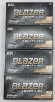 (OO) Blazer Ammunition 50 Brass Case Centerfire