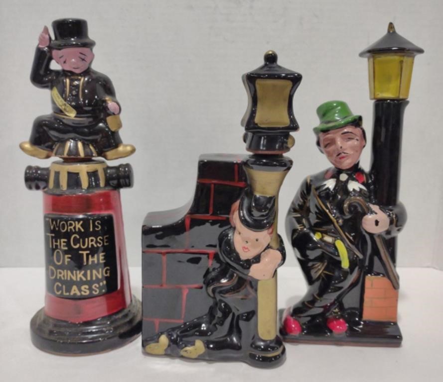 Ceramic Decanters of Drunkards & Gentleman,