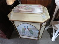 HANDPAINTED LIFT TOP STORAGE BOX