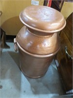 METAL DBL HANDLE MILK CAN WITH LID