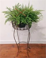 Brown Metal Plant Stand