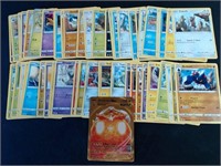 50+ Pokemon Cards Lot With Gold Foil