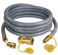 $40 12ft 1/2 ID Gas Grill Hose w/ Fittings - CSA