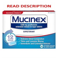 Mucinex Max Strength Expectorant Tablets  56 ct