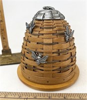 Longaberger CC Beehive with bees and base