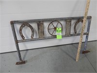 Decorative metal hand rail approx. 34" long x 20"