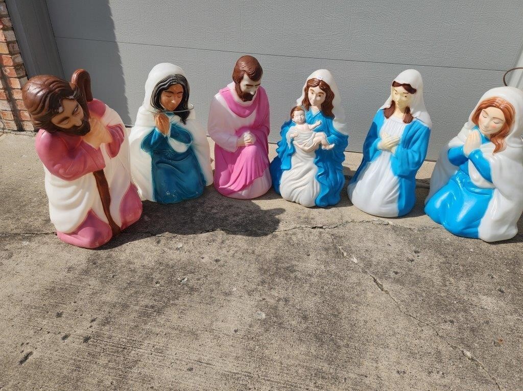 Nativity Scene Blow Molds