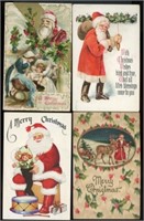 1900s Christmas Postcards Santa