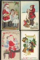 1900s Christmas Postcards Santa