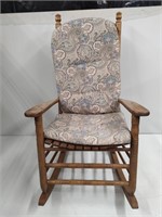 Wood Rocker with Cushions