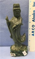 7.5" Oriental jade figure                (K15)