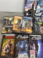 DVD Lot -Divergent, Terminator, Predator