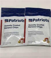 4 Patriots survival meal banana chips lot