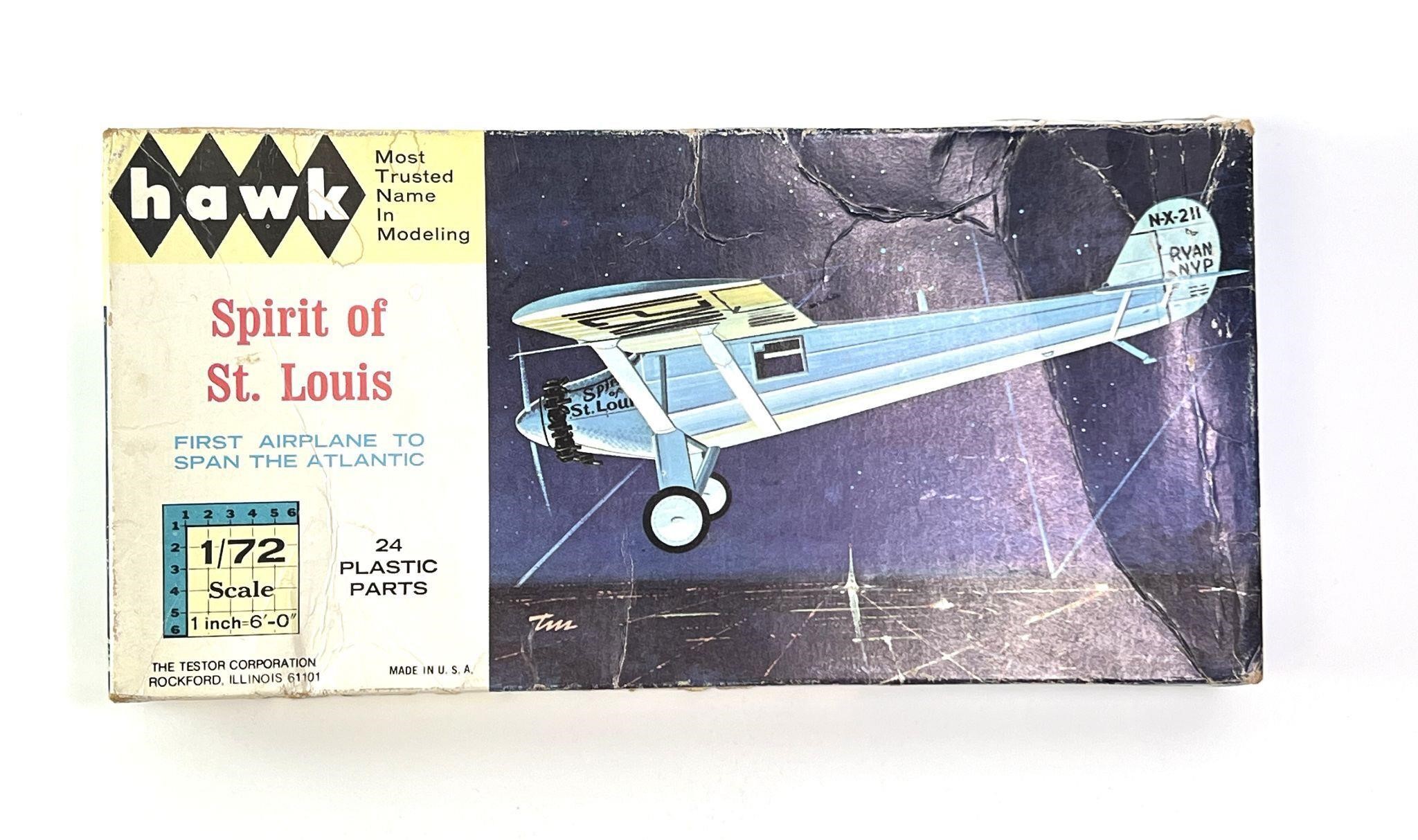Vintage Spirit Of St. Louis 1/72 Hawk Model Kit