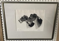 Bert Cobb Framed "Sketch and Print"